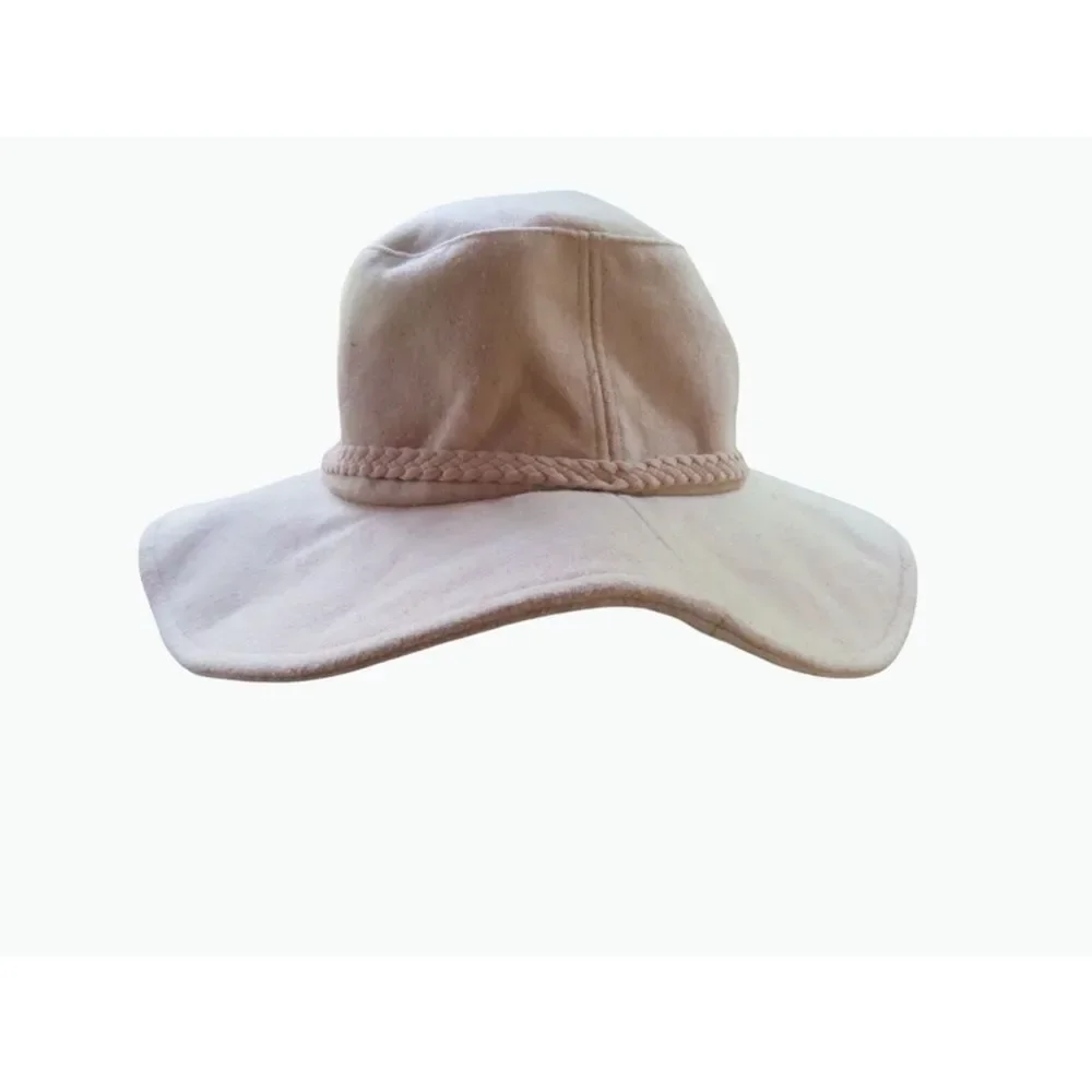ASV by Asava Beige Felt Wide Brim Hat NWT – Braided Trim Band